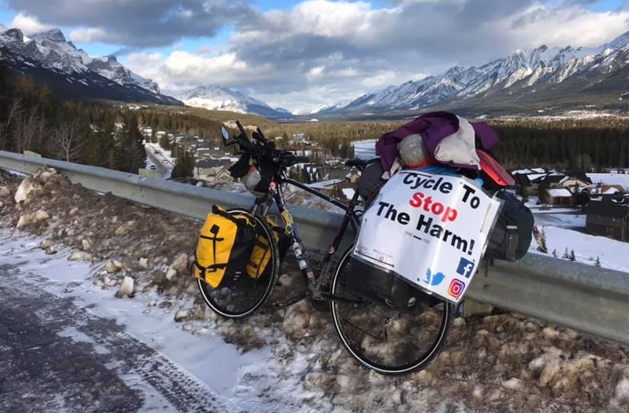 Cycling to stop the harm. A journey across Canada in support of progressive drug policy