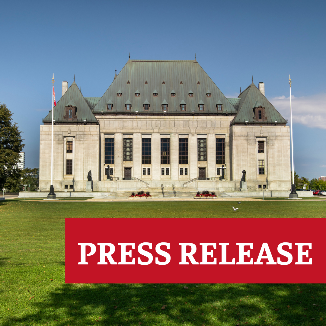 COMMUNIQUÉ DE PRESSE : La Cour suprême confirme l’objectif de sauver des vies déjà prévu par la Loi du bon samaritain